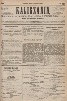 Kaliszanin : gazeta miasta Kalisza i jego okolic. R.5, № 43 (5 czerwca 1874)