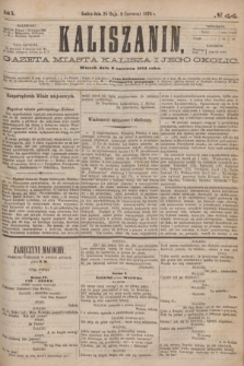 Kaliszanin : gazeta miasta Kalisza i jego okolic. R.5, № 44 (9 czerwca 1874)
