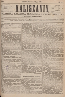 Kaliszanin : gazeta miasta Kalisza i jego okolic. R.5, № 51 (3 lipca 1874)