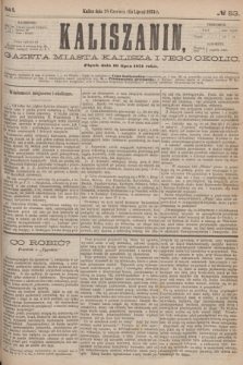 Kaliszanin : gazeta miasta Kalisza i jego okolic. R.5, № 53 (10 lipca 1874)
