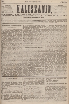 Kaliszanin : gazeta miasta Kalisza i jego okolic. R.5, № 59 (19 lipca 1874 [i.e. 31 lipca 1874])