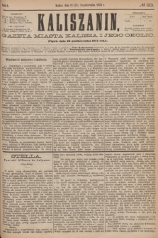 Kaliszanin : gazeta miasta Kalisza i jego okolic. R.5, № 83 (23 października 1874)