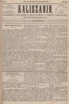 Kaliszanin : gazeta miasta Kalisza i jego okolic. R.5, № 88 (10 listopada 1874)