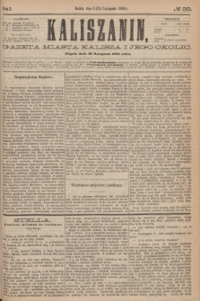 Kaliszanin : gazeta miasta Kalisza i jego okolic. R.5, № 89 (13 listopada 1874)