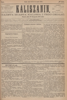 Kaliszanin : gazeta miasta Kalisza i jego okolic. R.5, № 93 (27 listopada 1874)