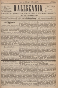 Kaliszanin : gazeta miasta Kalisza i jego okolic. R.5, № 95 (4 grudnia 1874)