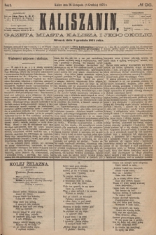 Kaliszanin : gazeta miasta Kalisza i jego okolic. R.5, № 96 (8 grudnia 1874)