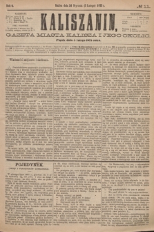 Kaliszanin : gazeta miasta Kalisza i jego okolic. R.6, № 11 (5 lutego 1875)