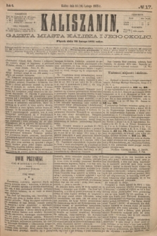 Kaliszanin : gazeta miasta Kalisza i jego okolic. R.6, № 17 (26 lutego 1875)