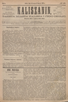 Kaliszanin : gazeta miasta Kalisza i jego okolic. R.6, № 18 (2 marca 1875)