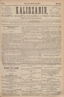 Kaliszanin : gazeta miasta Kalisza i jego okolic. R.6, № 30 (16 kwietnia 1875)