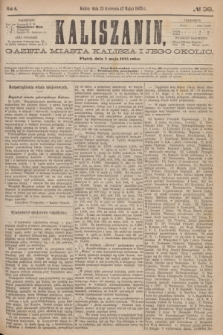 Kaliszanin : gazeta miasta Kalisza i jego okolic. R.6, № 36 (7 maja 1875)