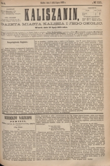 Kaliszanin : gazeta miasta Kalisza i jego okolic. R.6, № 55 (13 lipca 1875)