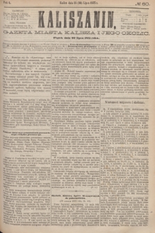 Kaliszanin : gazeta miasta Kalisza i jego okolic. R.6, № 60 (30 lipca 1875)