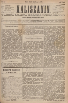 Kaliszanin : gazeta miasta Kalisza i jego okolic. R.6, № 68 (27 sierpnia 1875)