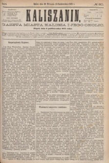 Kaliszanin : gazeta miasta Kalisza i jego okolic. R.6, № 80 (8 października 1875)