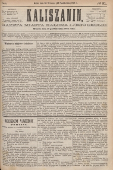 Kaliszanin : gazeta miasta Kalisza i jego okolic. R.6, № 81 (12 października 1875)