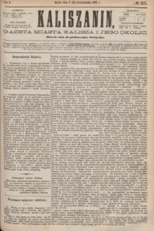 Kaliszanin : gazeta miasta Kalisza i jego okolic. R.6, № 83 (19 października 1875)