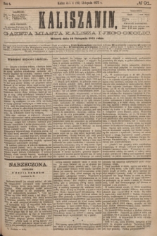 Kaliszanin : gazeta miasta Kalisza i jego okolic. R.6, № 91 (16 listopada 1875)
