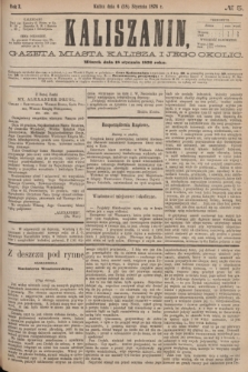 Kaliszanin : gazeta miasta Kalisza i jego okolic. R.7, № 5 (18 stycznia 1876)