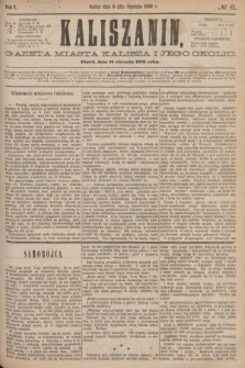 Kaliszanin : gazeta miasta Kalisza i jego okolic. R.7, № 6 (21 stycznia 1876)