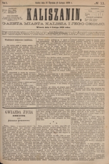 Kaliszanin : gazeta miasta Kalisza i jego okolic. R.7, № 11 (8 lutego 1876)