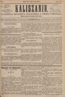 Kaliszanin : gazeta miasta Kalisza i jego okolic. R.7, № 13 (15 lutego 1876)