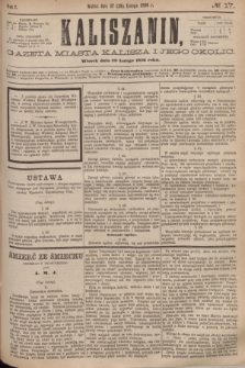 Kaliszanin : gazeta miasta Kalisza i jego okolic. R.7, № 17 (29 lutego 1876)