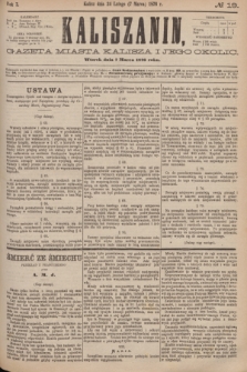 Kaliszanin : gazeta miasta Kalisza i jego okolic. R.7, № 19 (7 marca 1876)