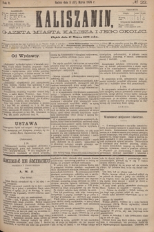 Kaliszanin : gazeta miasta Kalisza i jego okolic. R.7, № 22 (17 marca 1876)