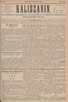 Kaliszanin : gazeta miasta Kalisza i jego okolic. R.7, № 26 (31 marca 1876)