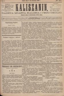 Kaliszanin : gazeta miasta Kalisza i jego okolic. R.7, № 30 (14 kwietnia 1876)