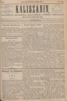Kaliszanin : gazeta miasta Kalisza i jego okolic. R.7, № 36 (9 maja 1876)