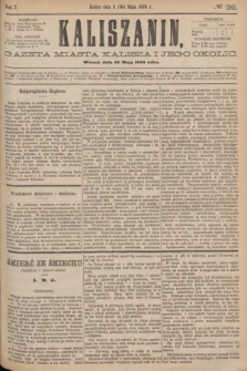 Kaliszanin : gazeta miasta Kalisza i jego okolic. R.7, № 38 (16 maja 1876)
