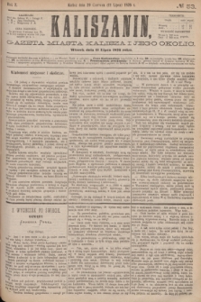 Kaliszanin : gazeta miasta Kalisza i jego okolic. R.7, № 53 (11 lipca 1876)