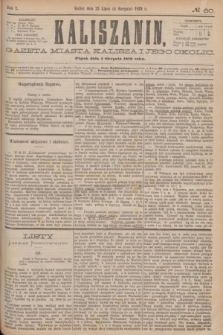 Kaliszanin : gazeta miasta Kalisza i jego okolic. R.7, № 60 (4 sierpnia 1876)