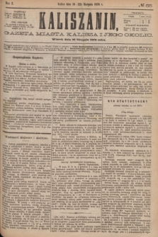 Kaliszanin : gazeta miasta Kalisza i jego okolic. R.7, № 65 (22 sierpnia 1876)