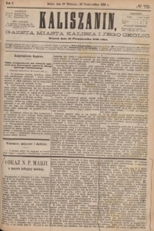 Kaliszanin : gazeta miasta Kalisza i jego okolic. R.7, № 79 (10 października 1876)