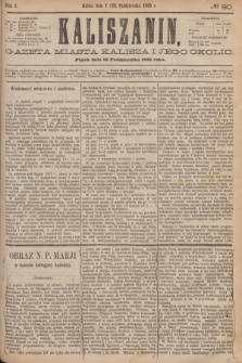 Kaliszanin : gazeta miasta Kalisza i jego okolic. R.7, № 80 (13 października 1876)