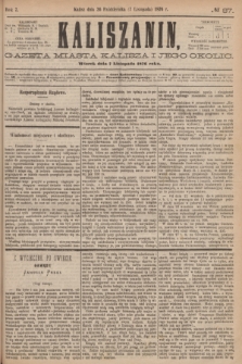 Kaliszanin : gazeta miasta Kalisza i jego okolic. R.7, № 87 (7 listopada 1876)
