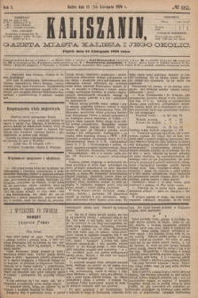 Kaliszanin : gazeta miasta Kalisza i jego okolic. R.7, № 92 (24 listopada 1876)