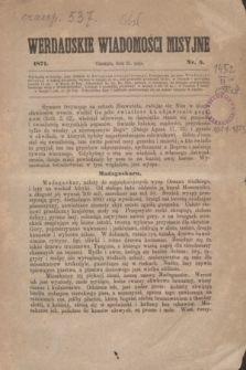 Werdauskie Wiadomości Misyjne. 1871, nr 5 (31 maja)