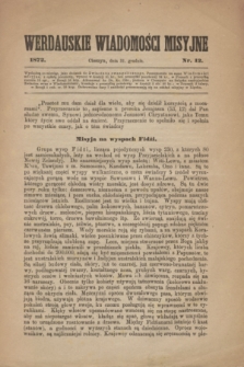 Werdauskie Wiadomości Misyjne. 1872, nr 12 (31 grudnia)