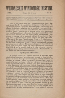 Werdauskie Wiadomości Misyjne. 1874, nr 3 (31 marca)
