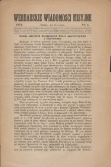 Werdauskie Wiadomości Misyjne. 1874, nr 4 (30 kwietnia)