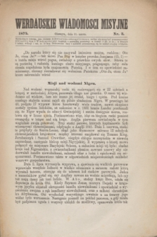 Werdauskie Wiadomości Misyjne. 1875, nr 3 (31 marca)