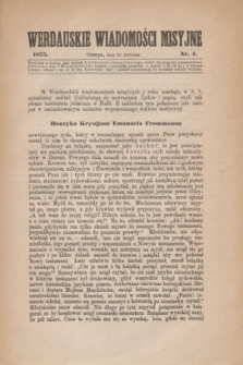 Werdauskie Wiadomości Misyjne. 1875, nr 4 (30 kwietnia)