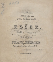 Elise : polka française pour le piano