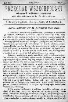 Przegląd Wszechpolski : miesięcznik polityczny i społeczny. 1901, nr 2