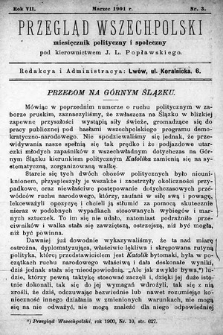 Przegląd Wszechpolski : miesięcznik polityczny i społeczny. 1901, nr 3